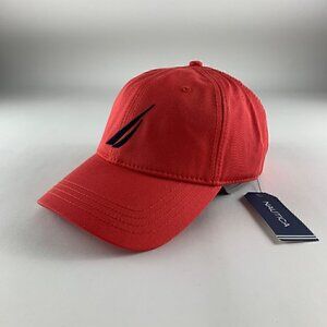 Nautica Mens Salmon Colored Relaxed Fit Adjustable Hat New